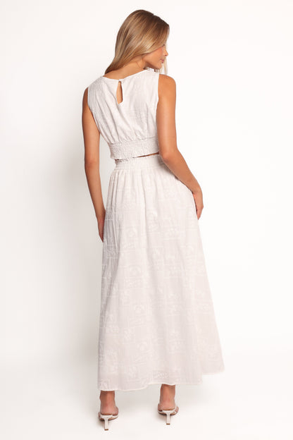Kimora Maxi Skirt - White