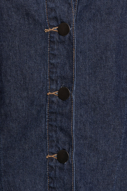 Kirie Denim Top - Indigo