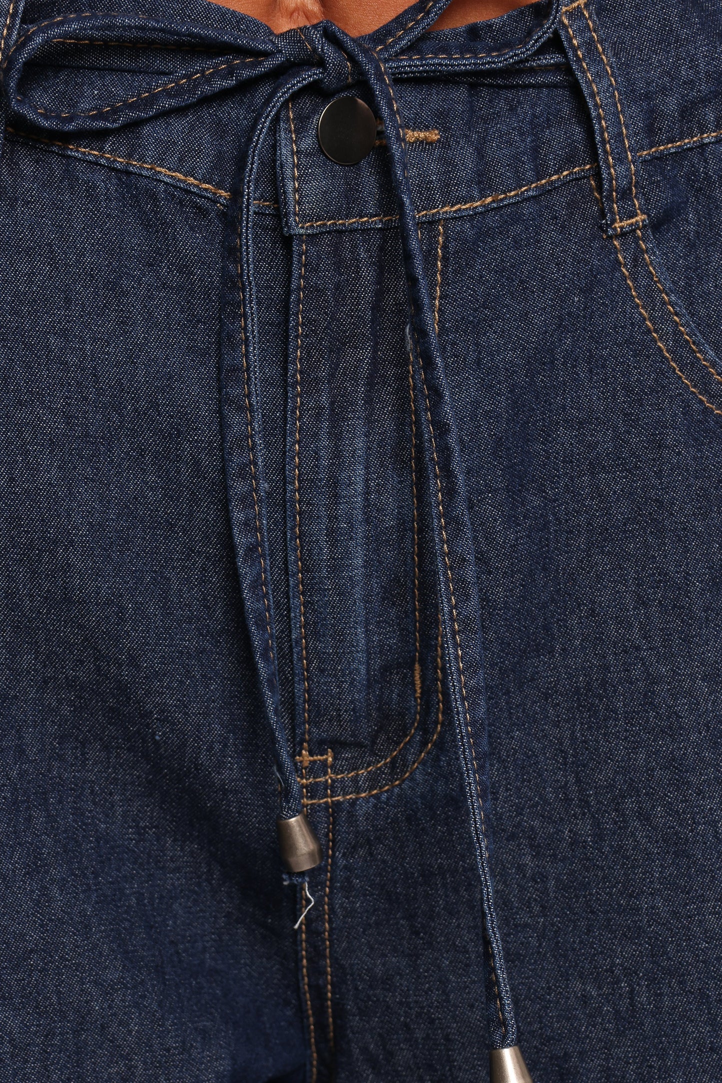 Kirie Wide Leg Denim Pant - Indigo