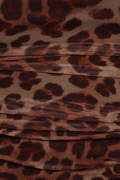 Koa Off Shoulder Top - Leopard