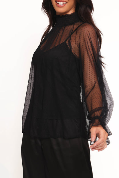 Kory Sheer Top - Black
