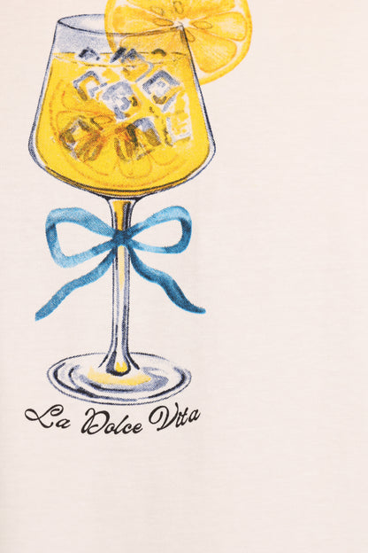 La Dolce Vita Short Set - White Blue