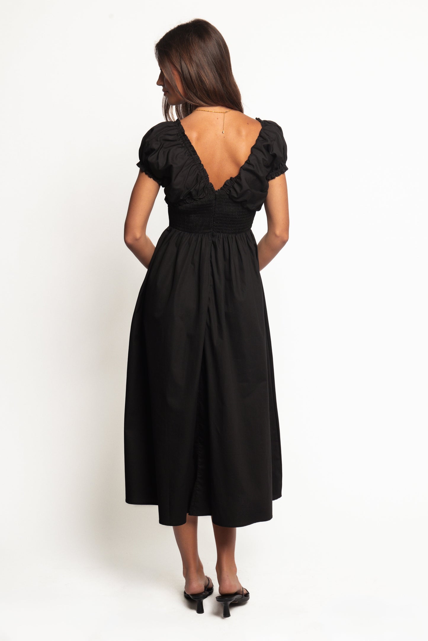 Larson Midi Dress - Black