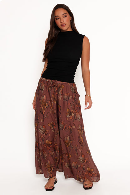 Larson Pant - Brown Floral