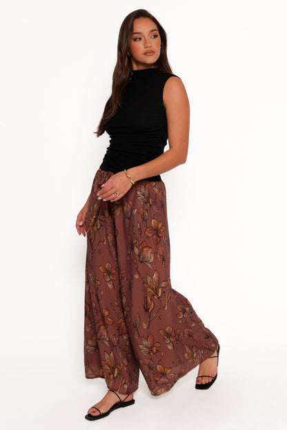 Larson Pant - Brown Floral