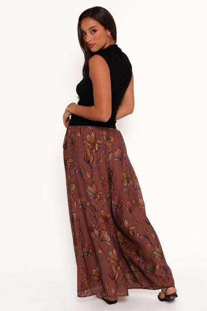 Larson Pant - Brown Floral