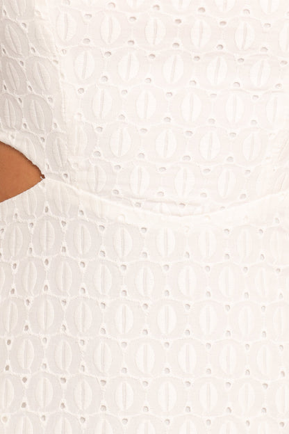 Laura Midi Dress - White