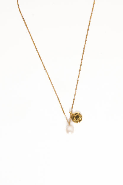 Lavinia Necklace - Gold/Pearl