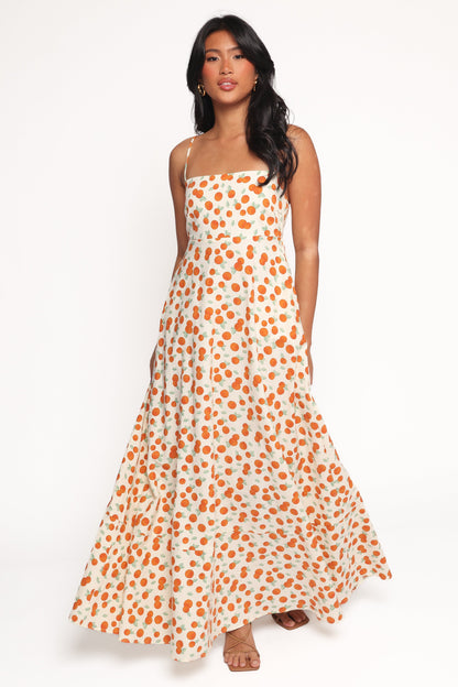 Leah Maxi Dress - Clementine Print