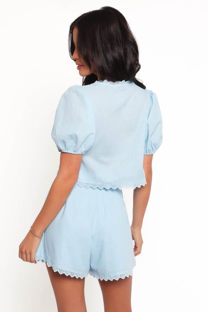 Leina Short Set - Light Blue