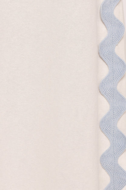 Jasinta Top - Cream Blue