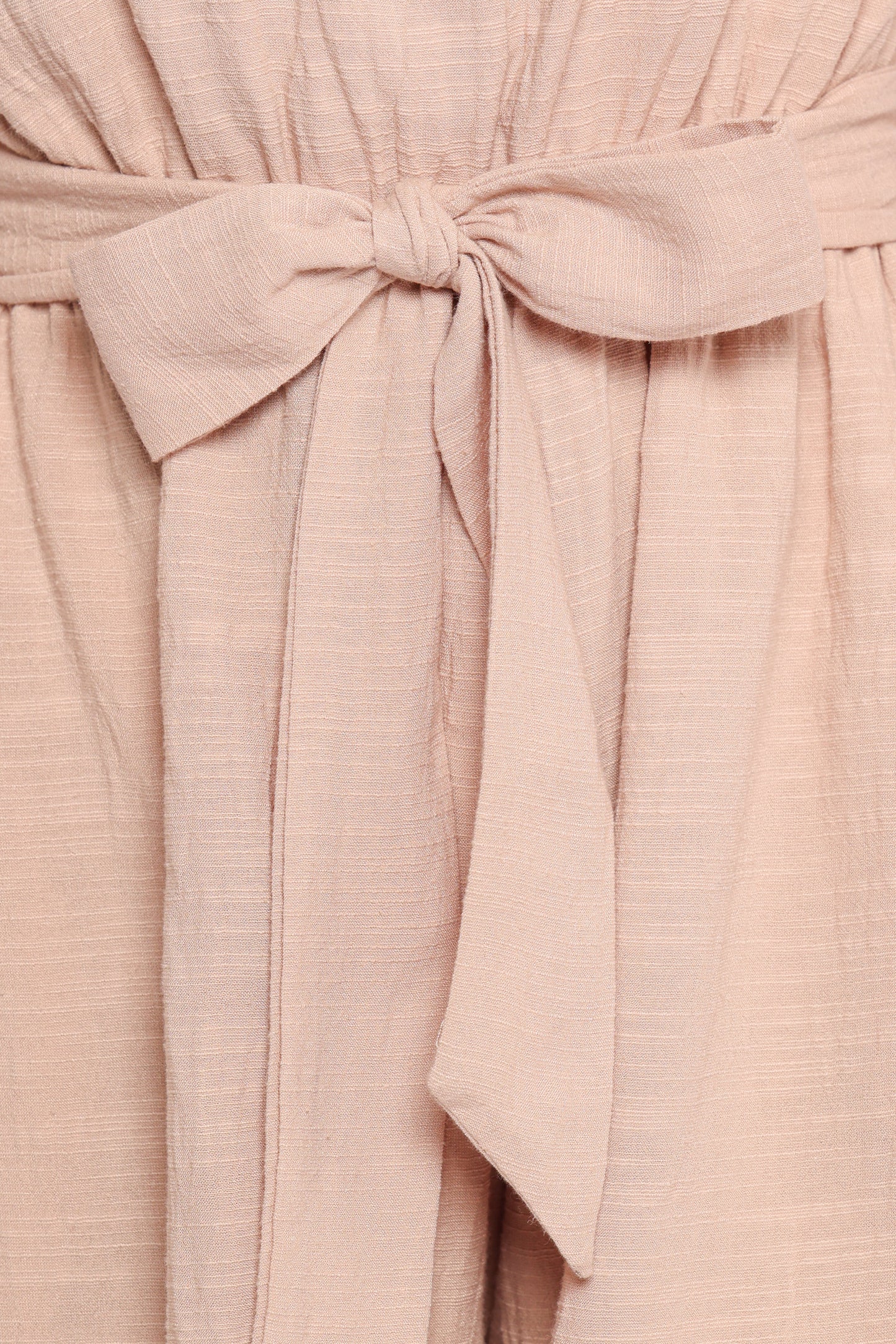 Levana One Shoulder Romper -  Beige