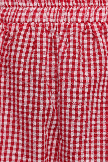 Libby Shorts - Red Gingham