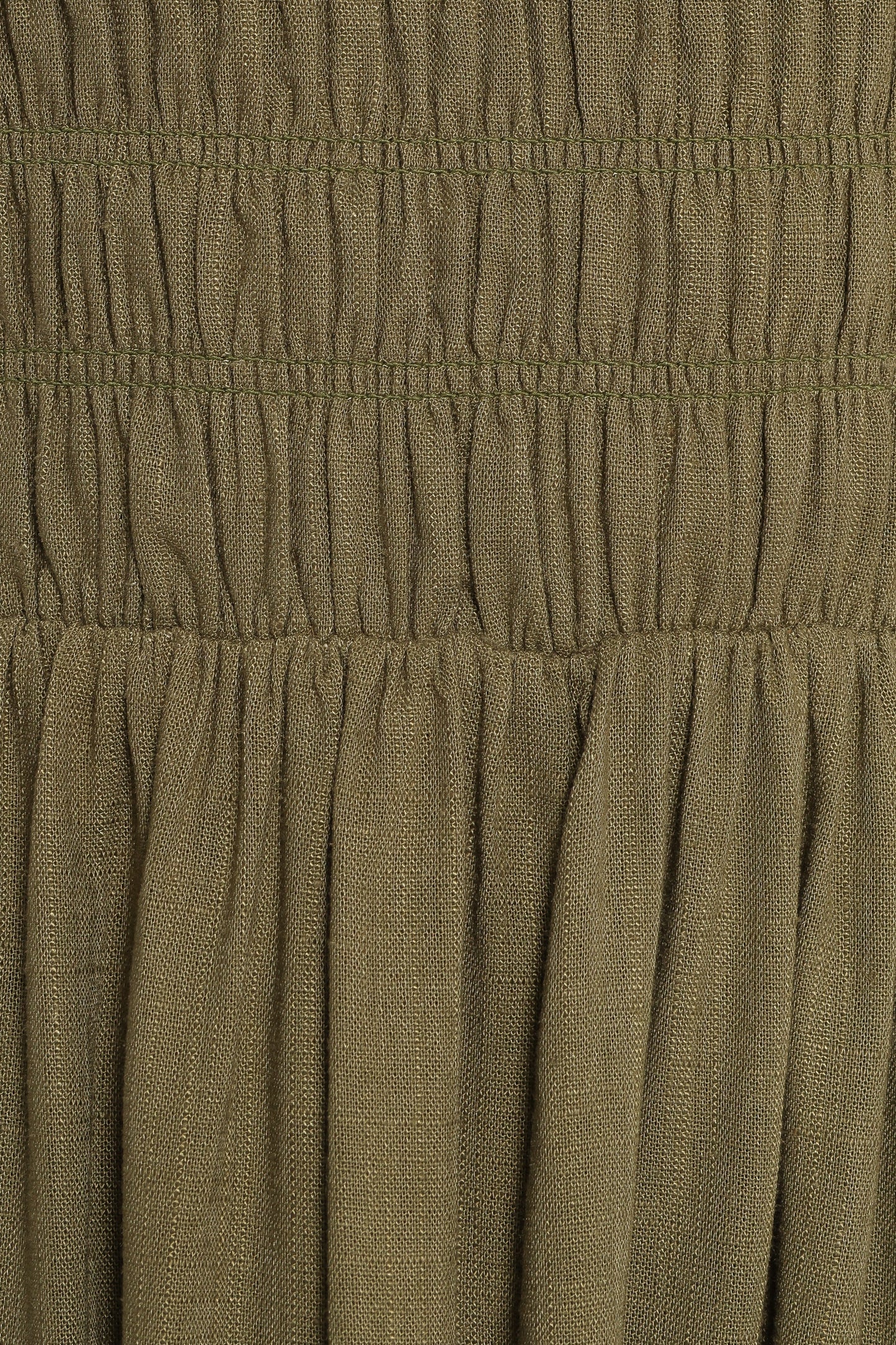 Linsey Strapless Midi Dress - Olive Green