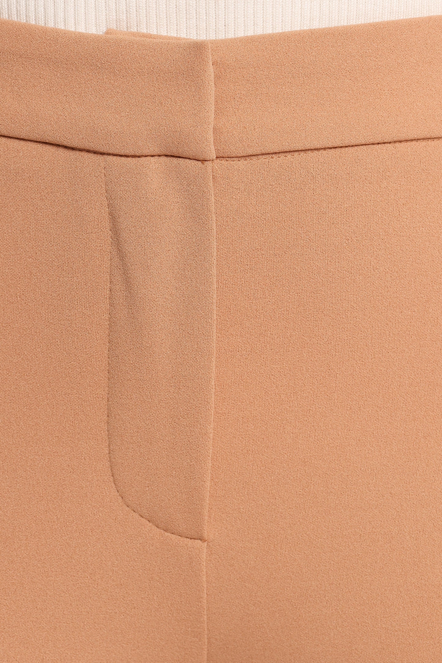 Liora Flat Front Knit Pants - Mocha