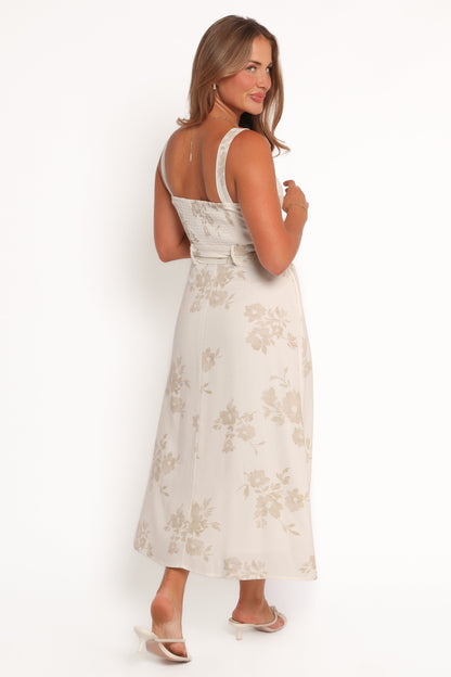 Liora Midi Dress - Antique White