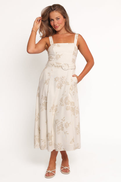 Liora Midi Dress - Antique White