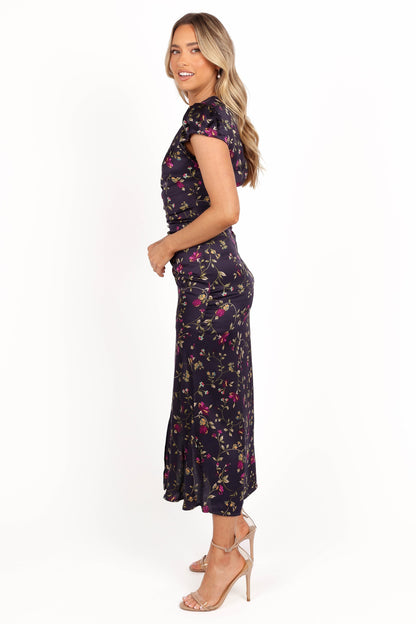 Lisbeth Midi Dress - Midnight Floral