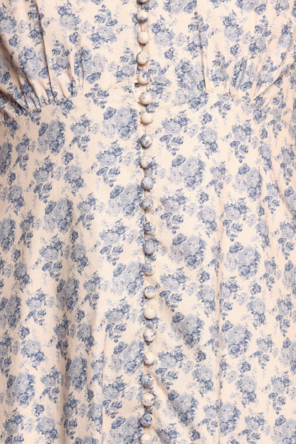 Logen Floral Midi Dress - Parisian Bloom