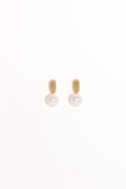 Luciana Earrings - Gold/Pearl