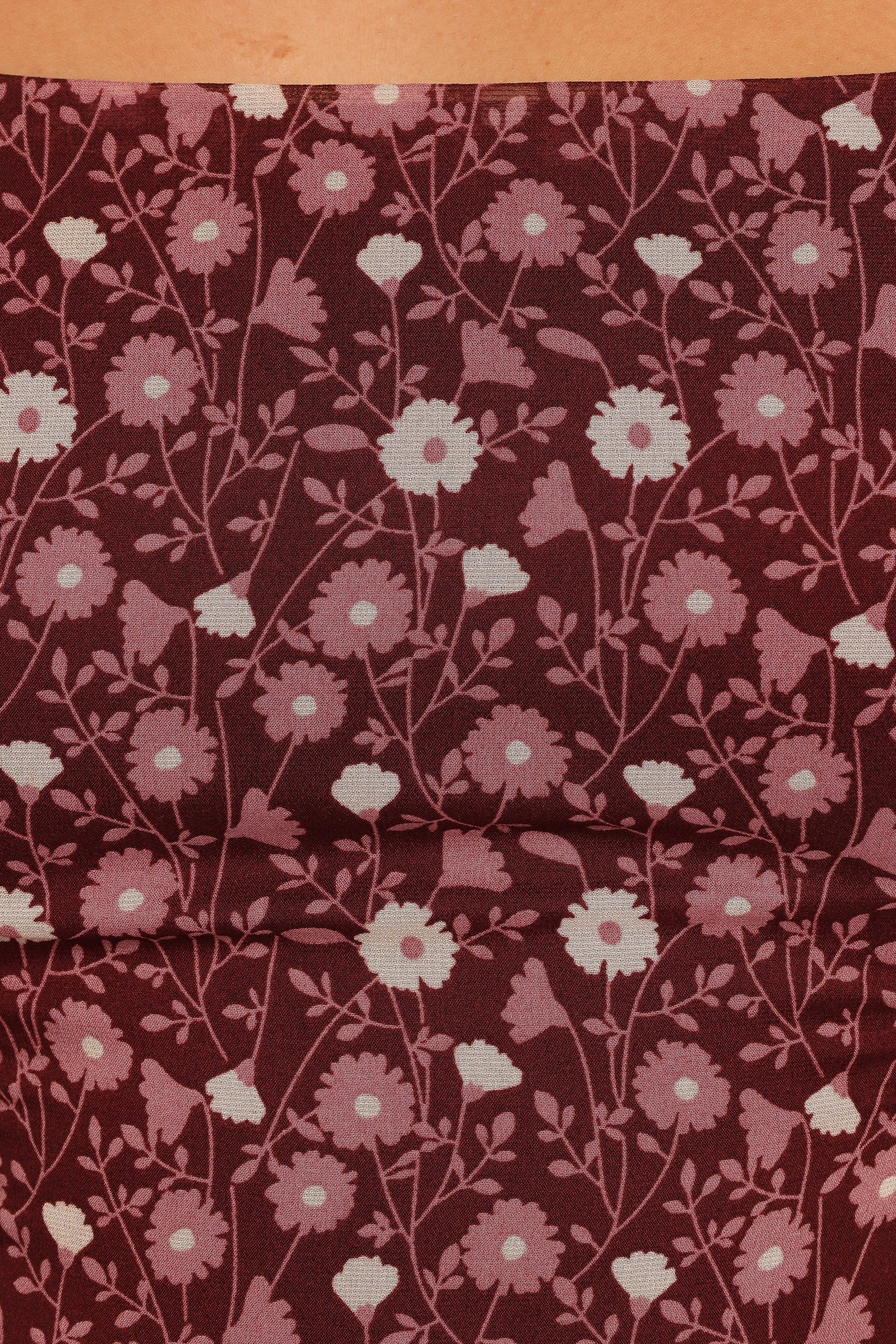 Lucie Top - Burgundy Multi