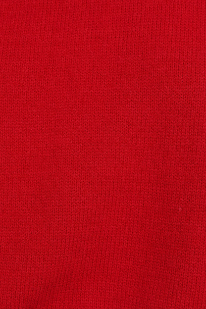 Luda Mockneck Knit Sweater - Red