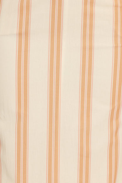 Luisa Midi Dress - Brown Stripe