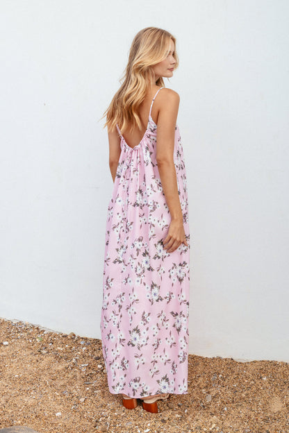 Lumina Maxi Dress - Pink Floral
