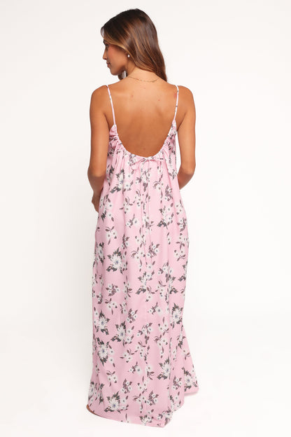 Lumina Maxi Dress - Pink Floral