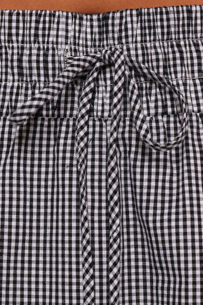 Luna Skirt Set - Black White Gingham