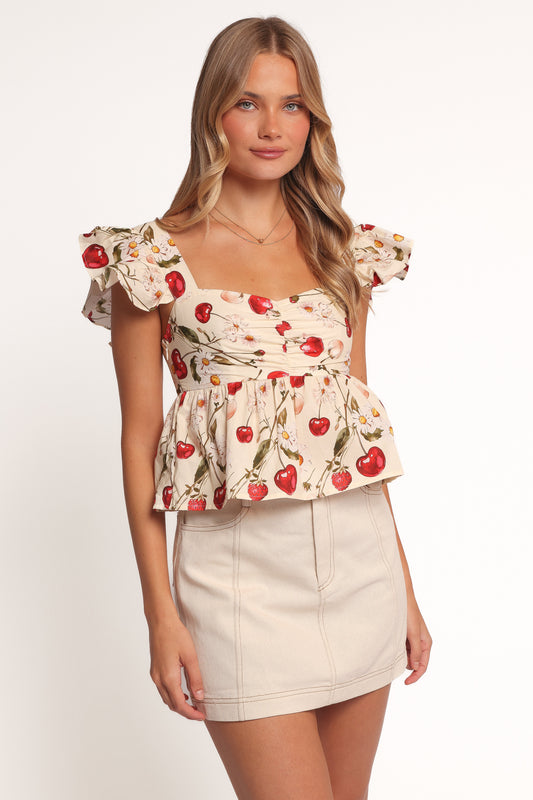 Lyric Ruffle Top - Mon Cheri