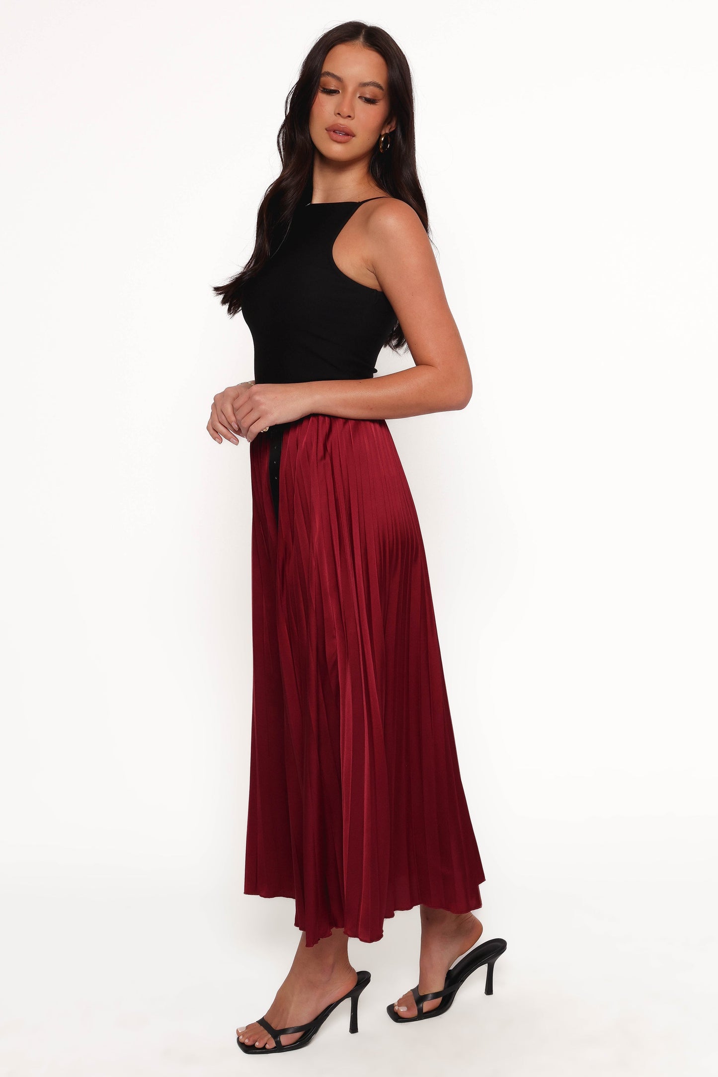 Lysandra Maxi Skirt - Burgundy