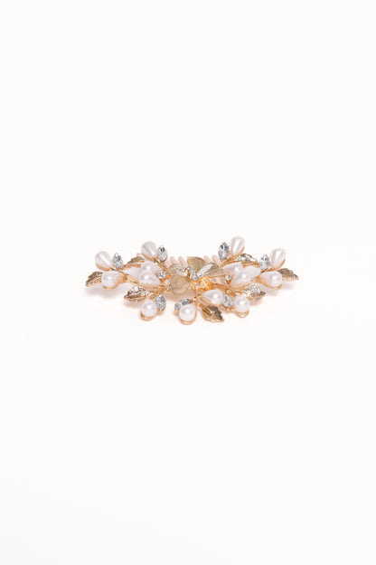 Madelaine Hair Comb - Gold/Pearl