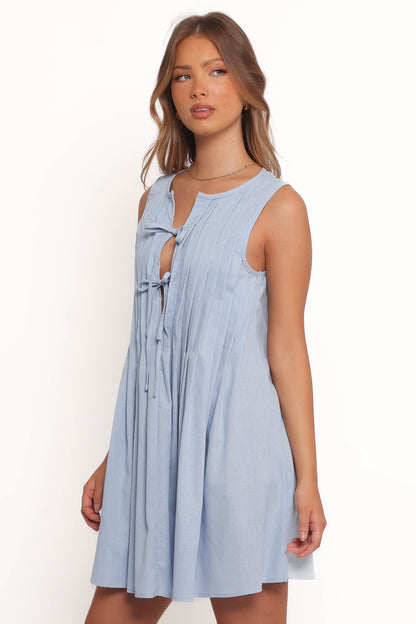 Madeline Mini Dress - Blue