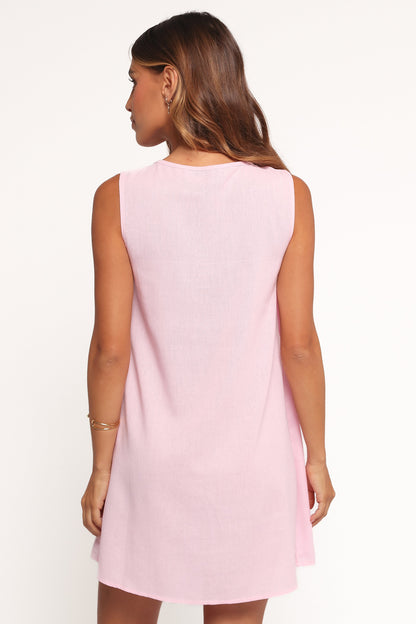 Madeline Mini Dress - Pale Pink