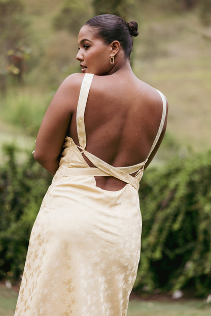 Malie Maxi Dress - Lemon
