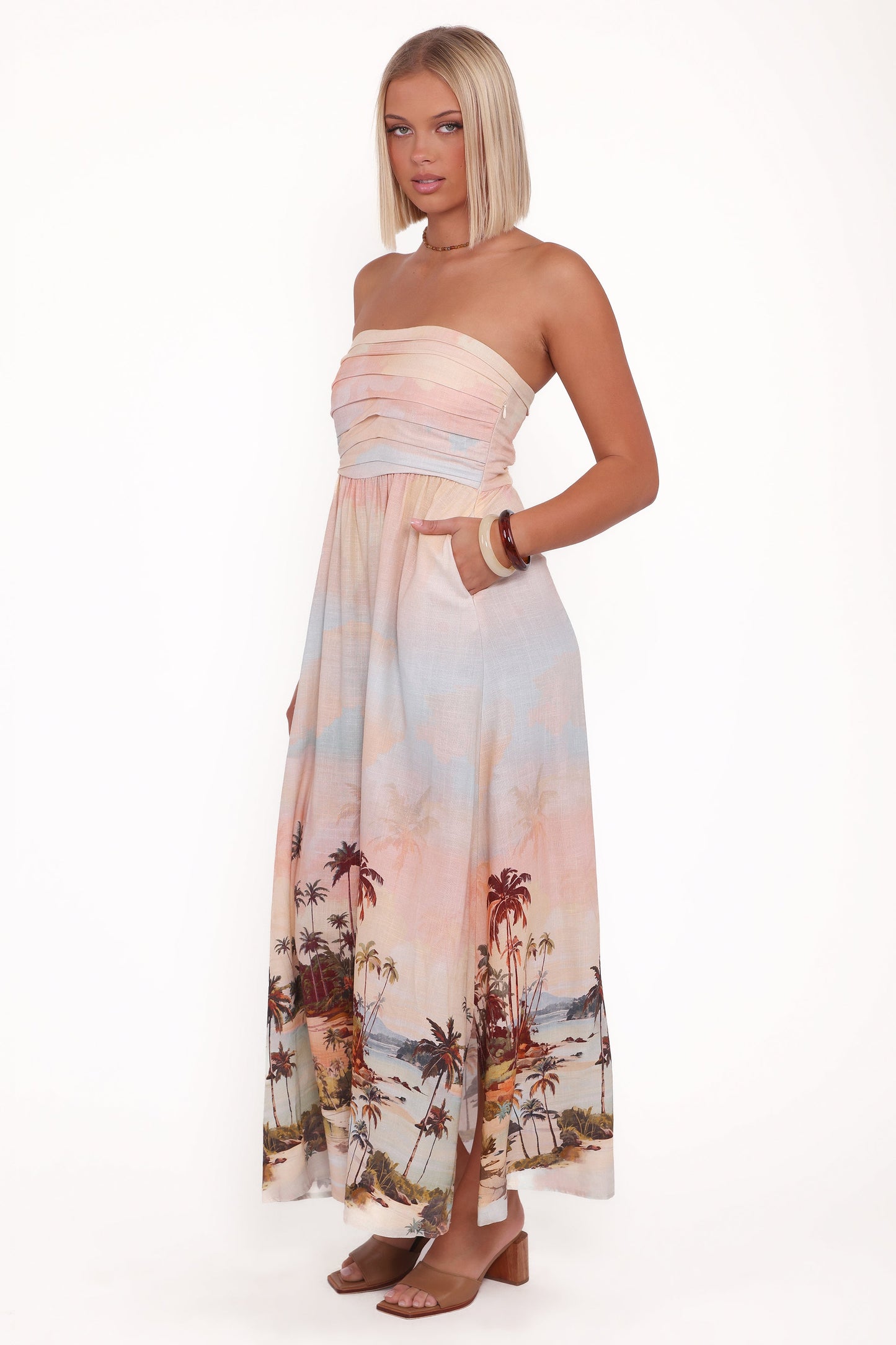 Marcia Midi Dress - Sunset Print
