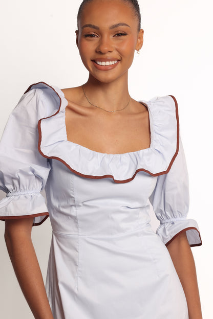 Marilla Mini Dress - Pale Blue