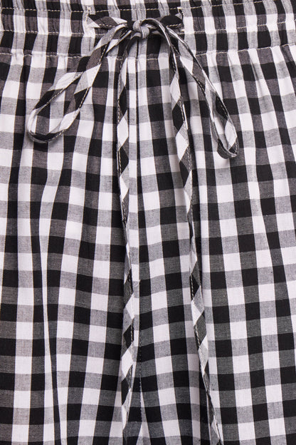 Marina Pant - Black Gingham