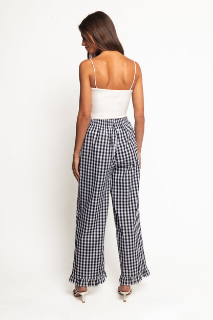 Marina Pant - Black Gingham