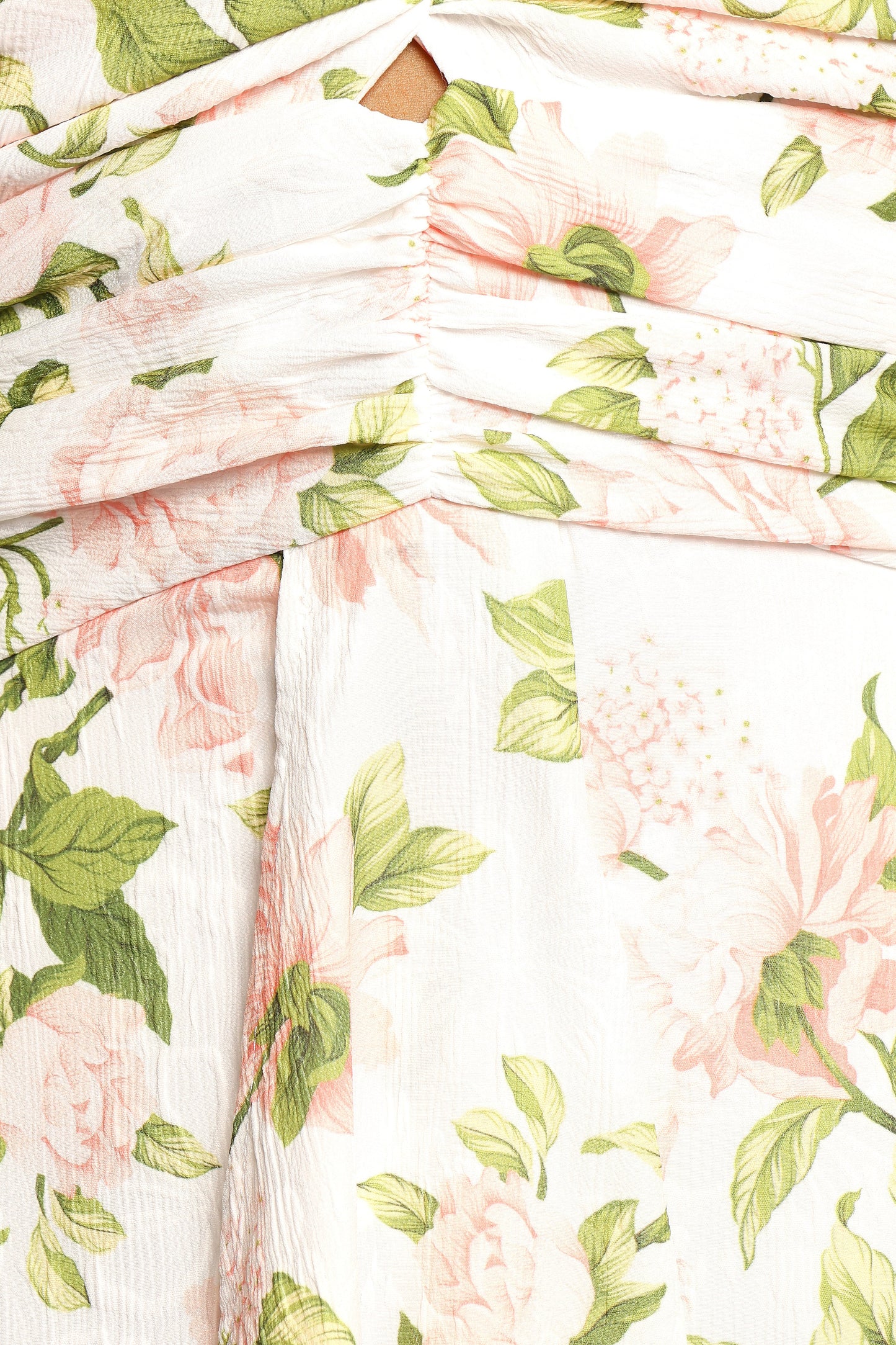 Marta Strapless Midi Dress - Pink Floral