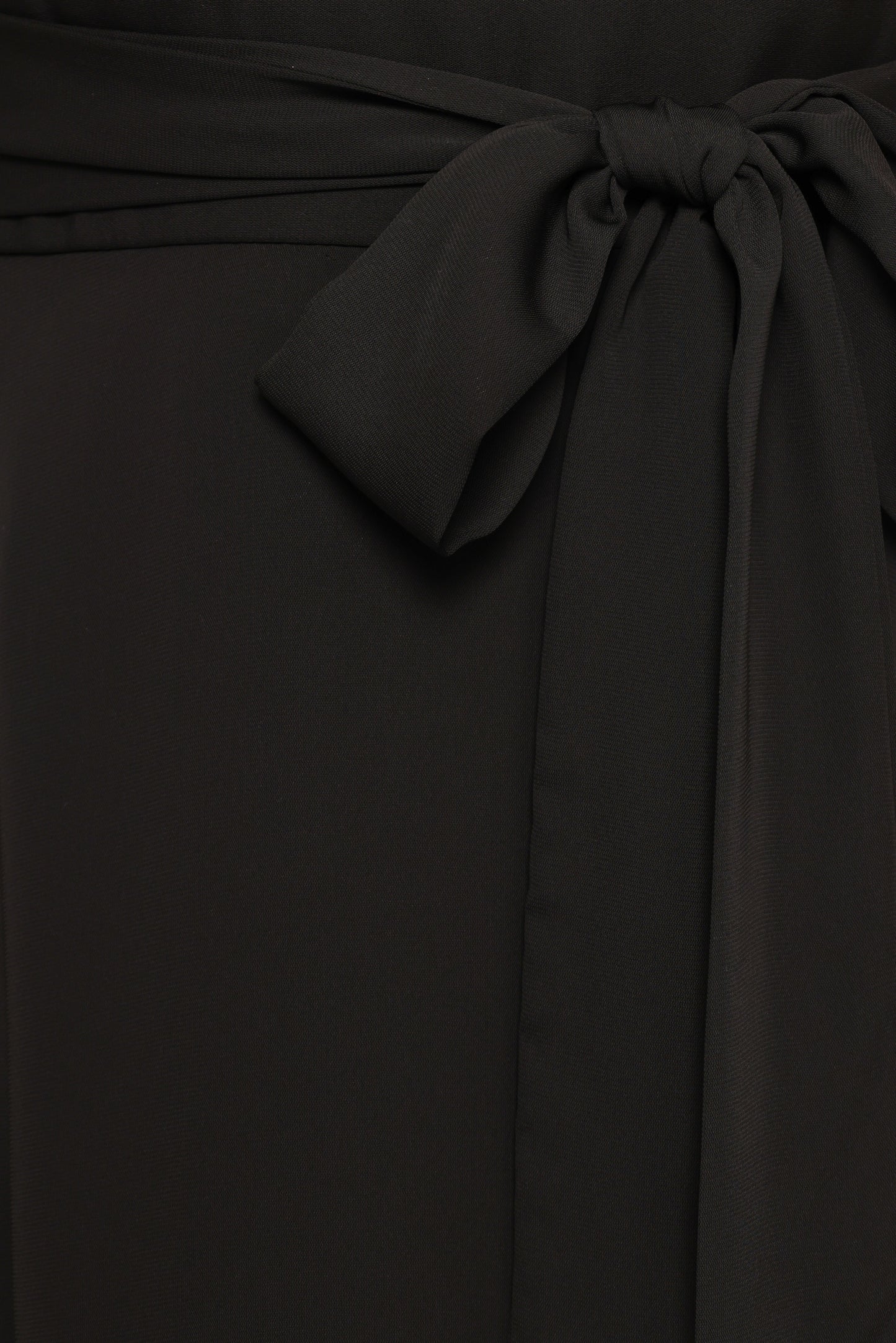 Maverick Wrap Maxi Dress - Black