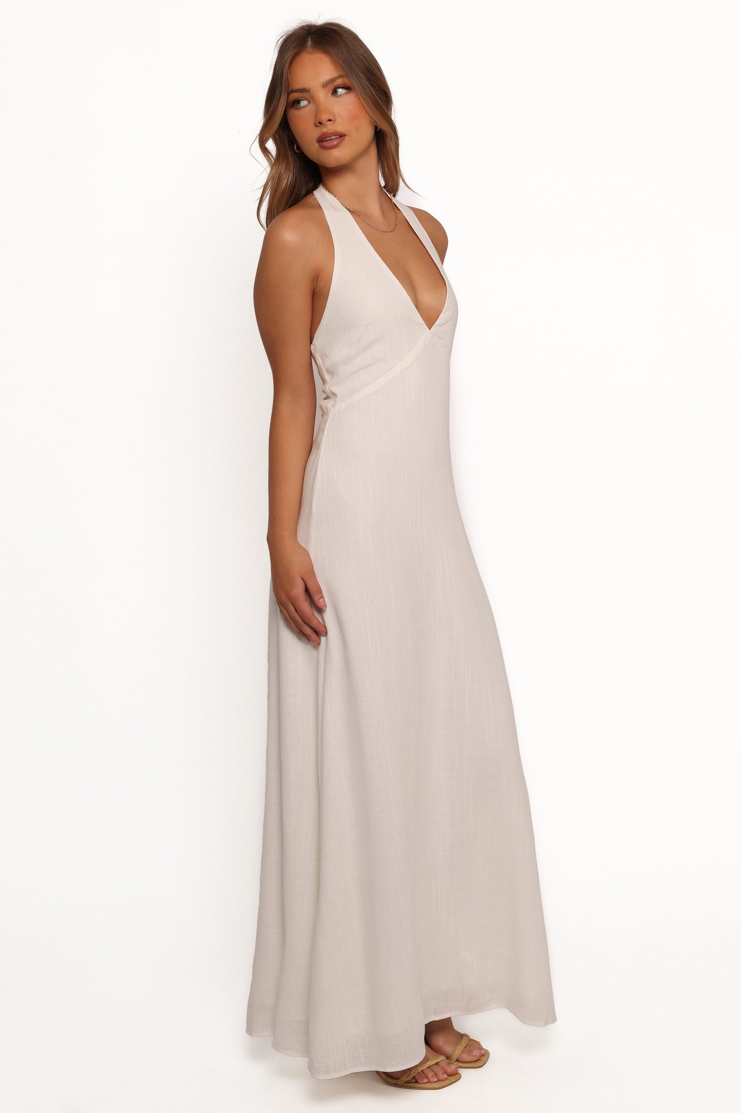 Michelle Halterneck Dress - White