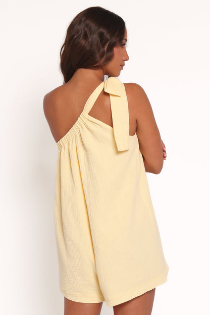 Miffy One Shoulder Romper - Yellow