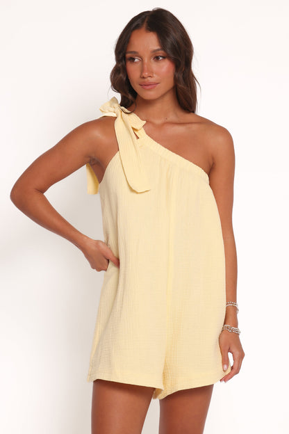 Miffy One Shoulder Romper - Yellow