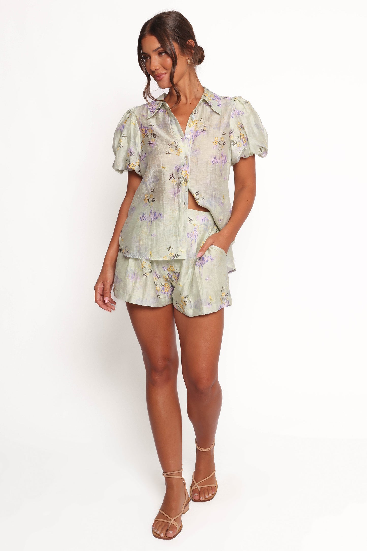 Mimii Short Set - Light Sage