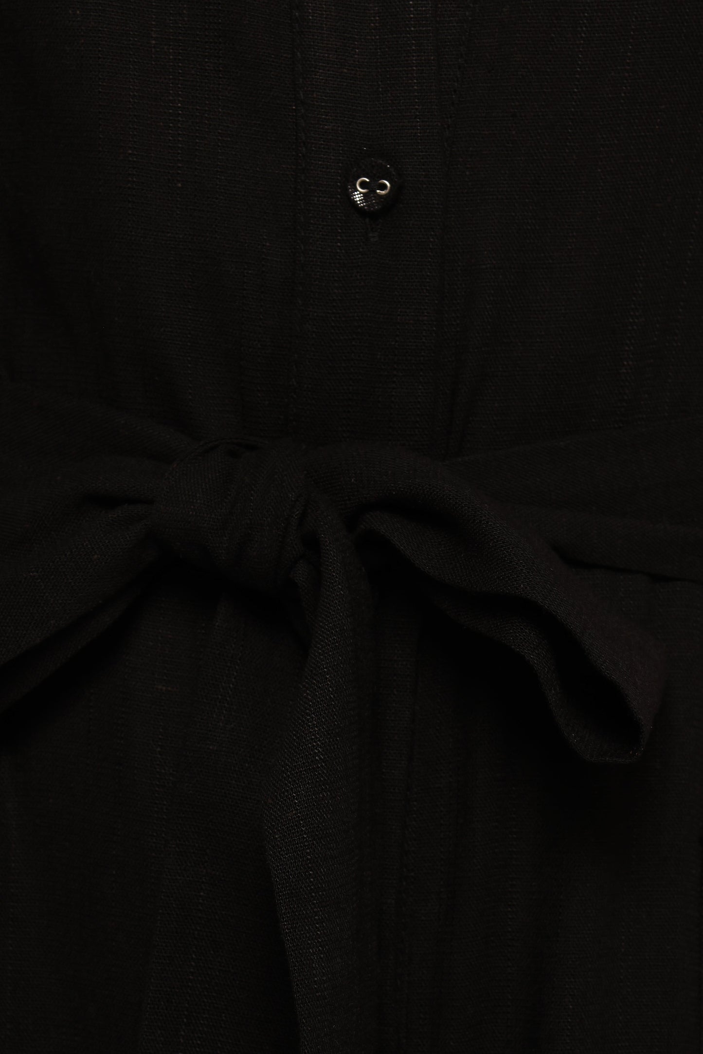 Minnie Waist Tie Jumpsuit - Black