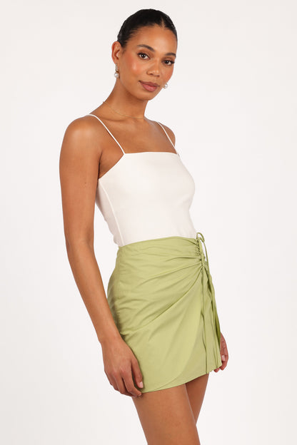 Mirha Mini Skirt - Meadow Green