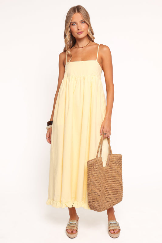 Miuccia Maxi Dress - Butter Yellow
