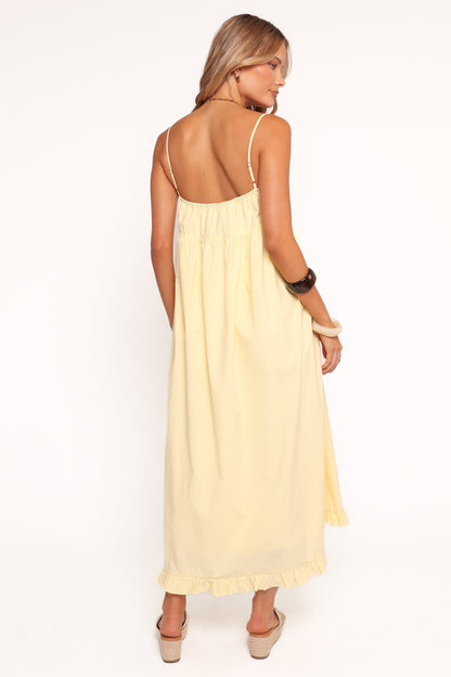 Miuccia Maxi Dress - Butter Yellow